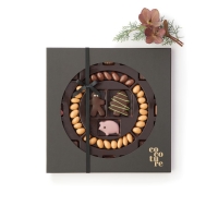 Cocoture jule marcipan, chokolade og dragéer |sort æske 580g